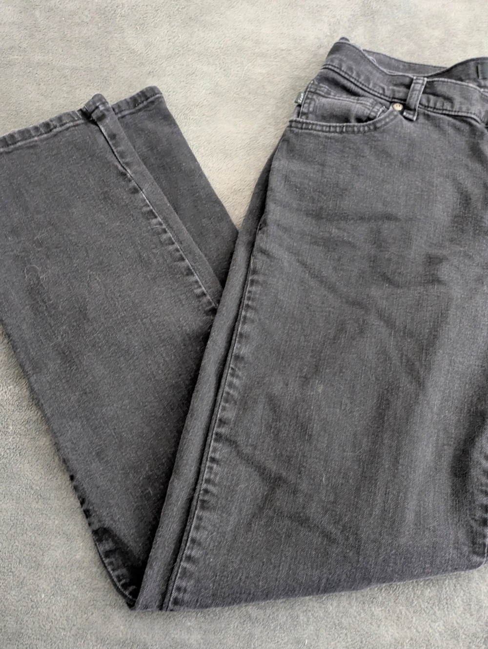 Lee Relaxed Fit Straight Leg Jeans - Women's 8 Long - Black